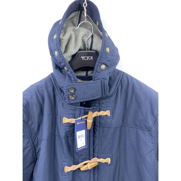 Polo Ralph Lauren Quilted Toggle Faux Shearling Linen Hooded Parka XL $648 (F3) - Picture 3 of 9